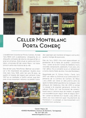 CELLER MONTBLANC - PORTA COMER